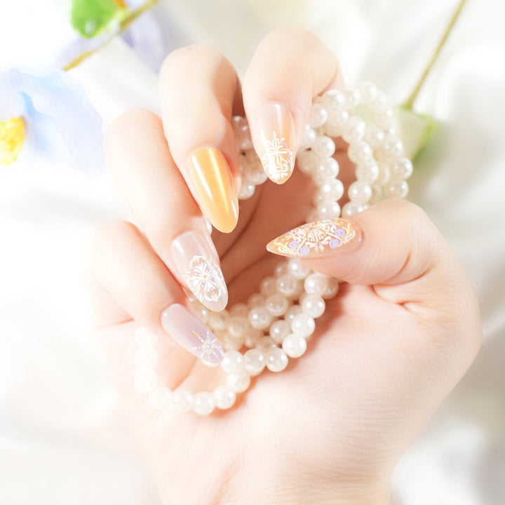 Floral Decorative Nail Art Bowlift