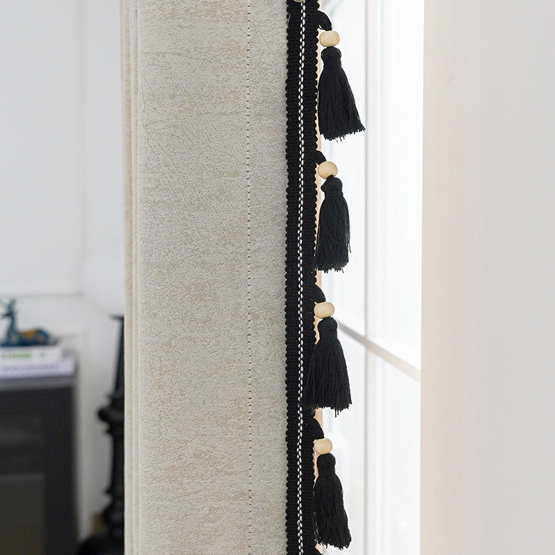 Decorative curtain with tassel trim Bowlift