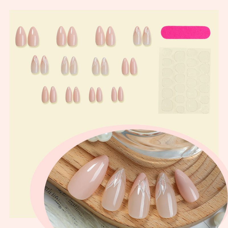 Elegant Floral Inspired Press-On Nail Set Bowlift
