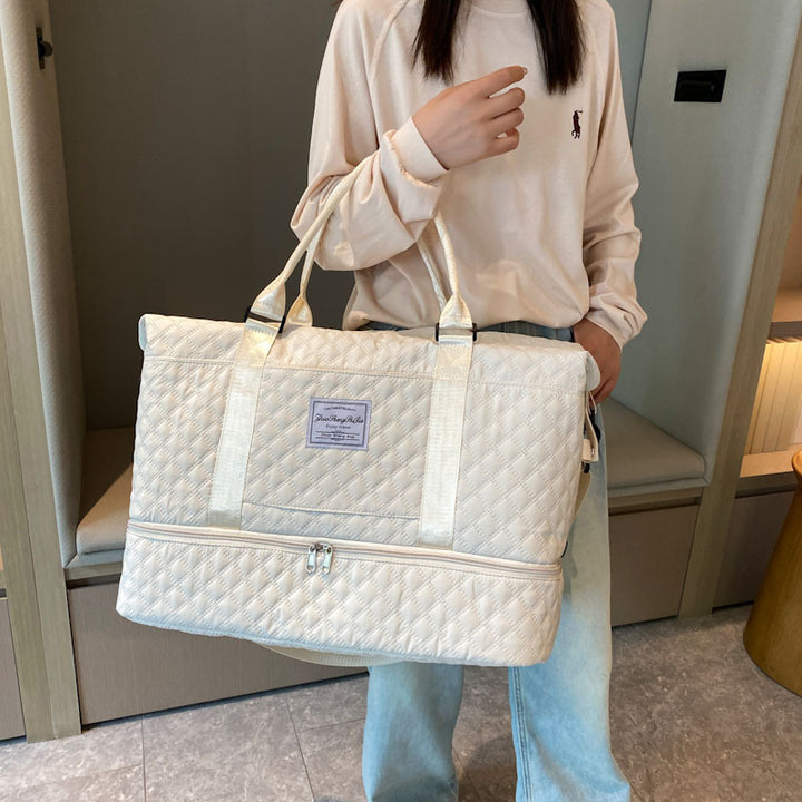 Stylish Quilted Gym Duffle Bag
