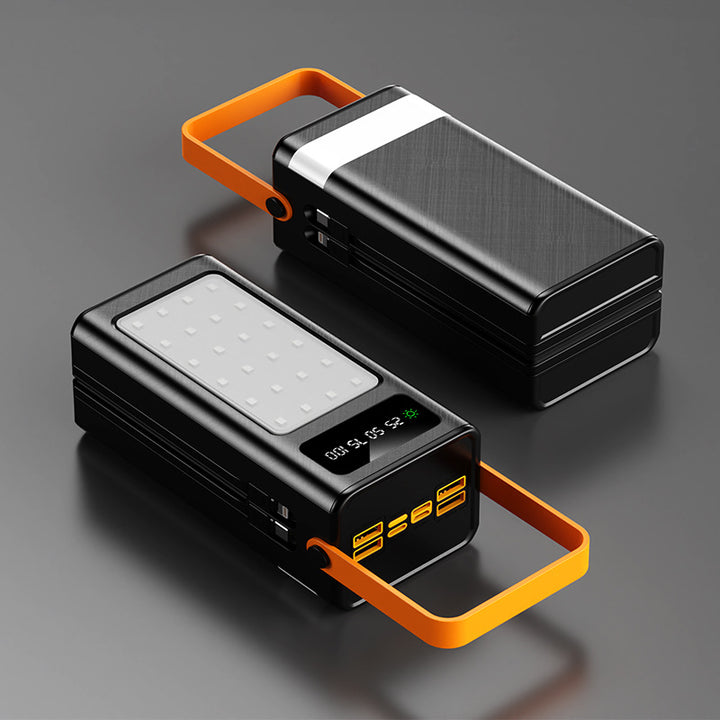 portable power bank with integrated LED light and digital display Bowlift