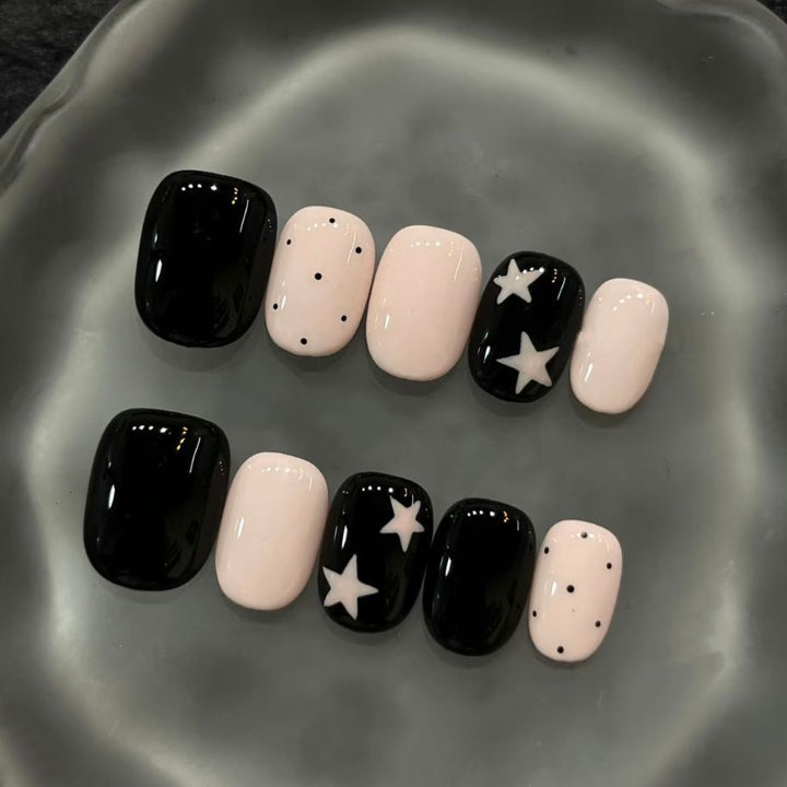 Artistic Coffee-Inspired Press-On Nail Art Set Bowlift