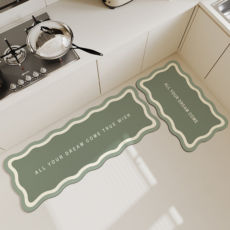 Inspirational Quote Kitchen Mat