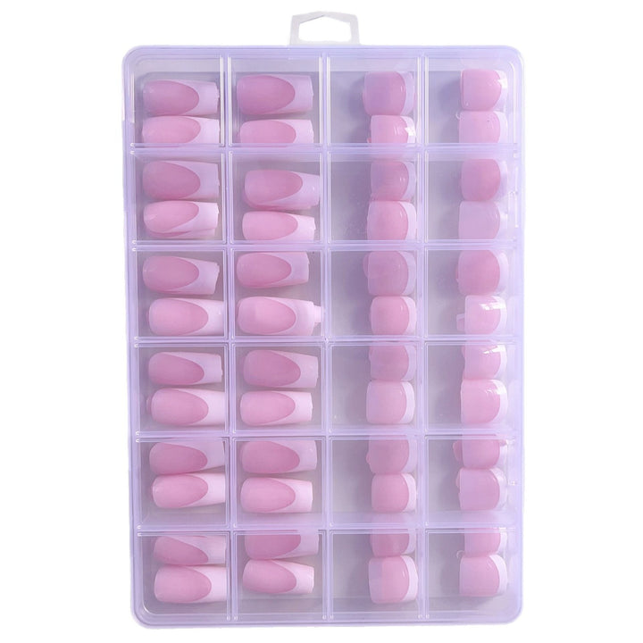 Artificial nail set with elegant gradient and high-gloss surface Bowlift