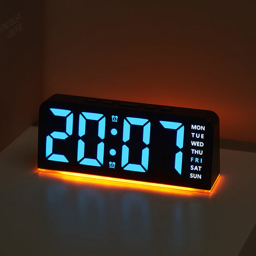 Digital LED alarm clock with color change Bowlift