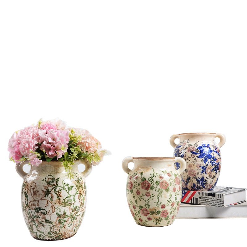 Flower decoration vessel with playful pattern Bowlift
