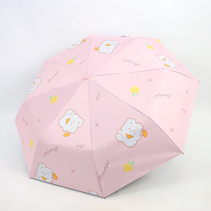 Women's Foldable Umbrella with Cute Design Bowlift