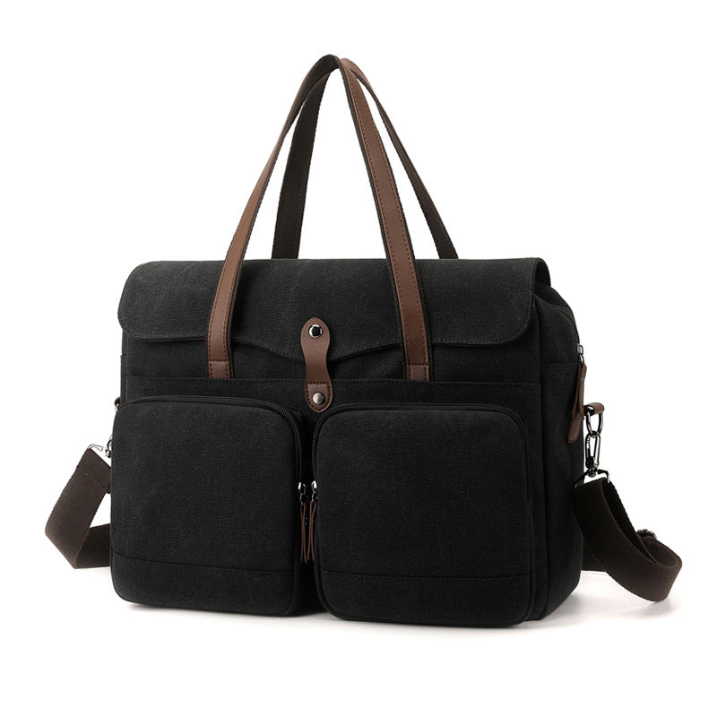 Stylish Canvas Briefcase Bowlift