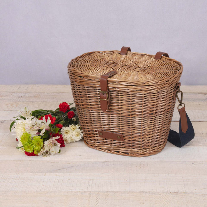 Women's picnic basket with insulated cooling function and high-quality woven design Bowlift