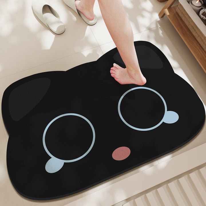 Cute Cat-Shaped Bath Mat Bowlift