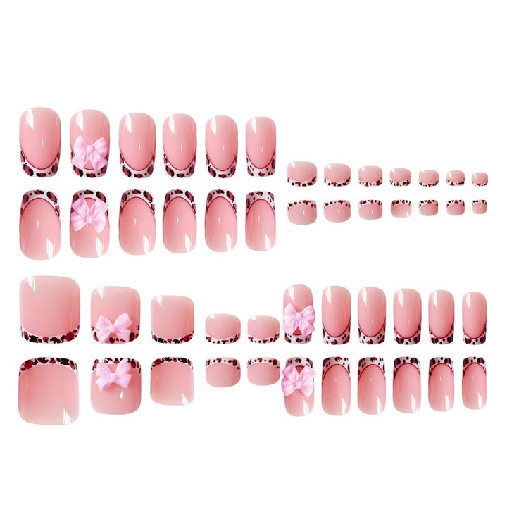 Artistic Nail Set with Bow Accents Bowlift