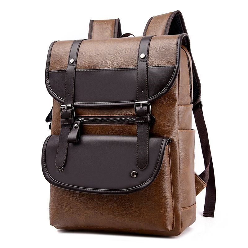 Backpack made of high-quality synthetic leather with multifunctional compartment system Bowlift
