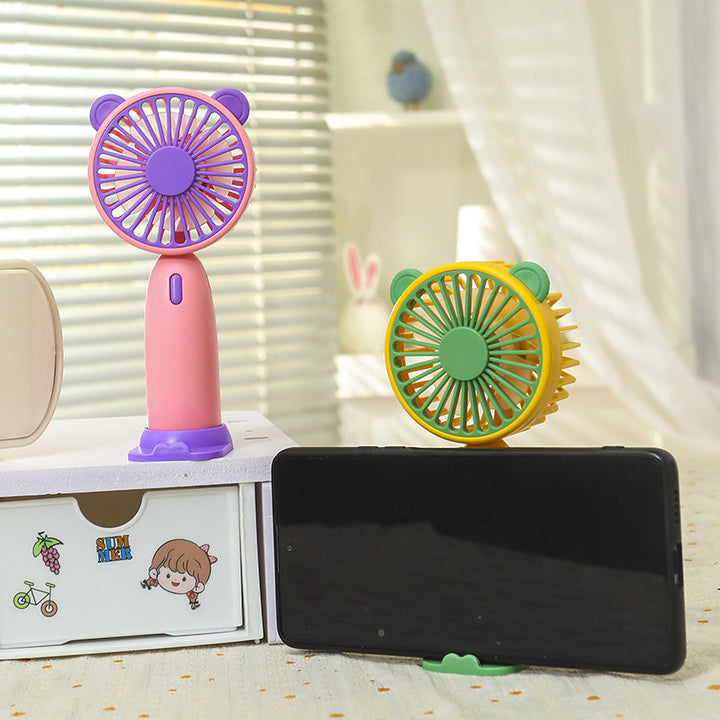 Women's Portable Mini Fan with Cute Cat Design Bowlift