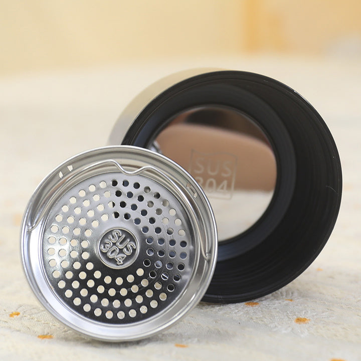 Women's Insulated Bottle with Removable Tea Strainer and Carry Strap Bowlift