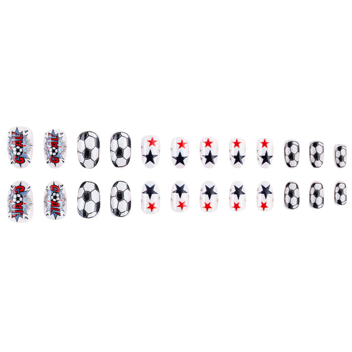 Sporty Themed Press-On Nail Set Bowlift