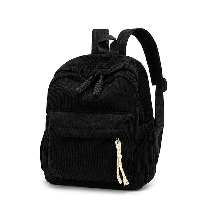 Corduroy Fabric Backpack Bowlift