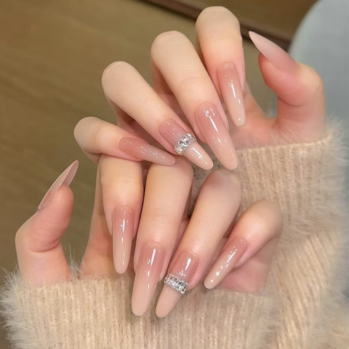 Premium Elegant Stiletto Gel Nail Extensions Bowlift