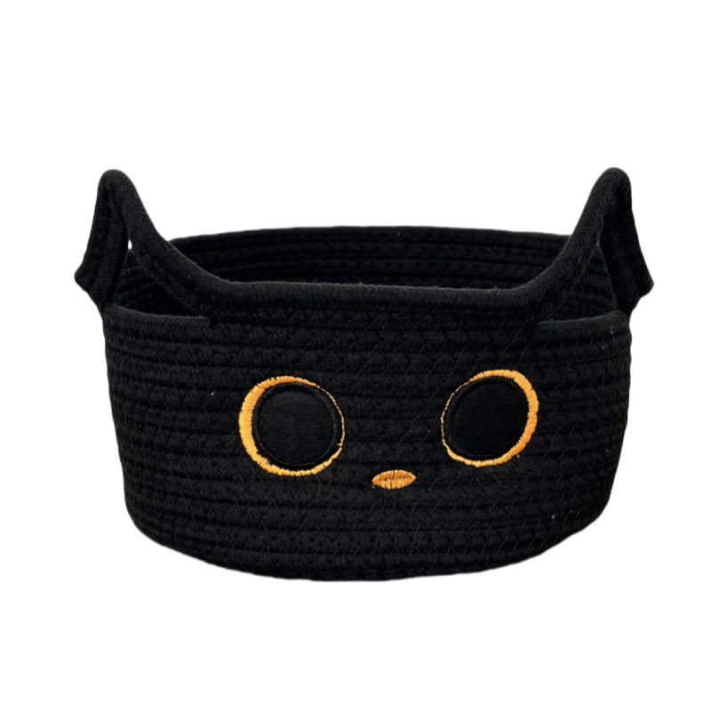 Ladies Playful Storage Basket with Cat Design Bowlift