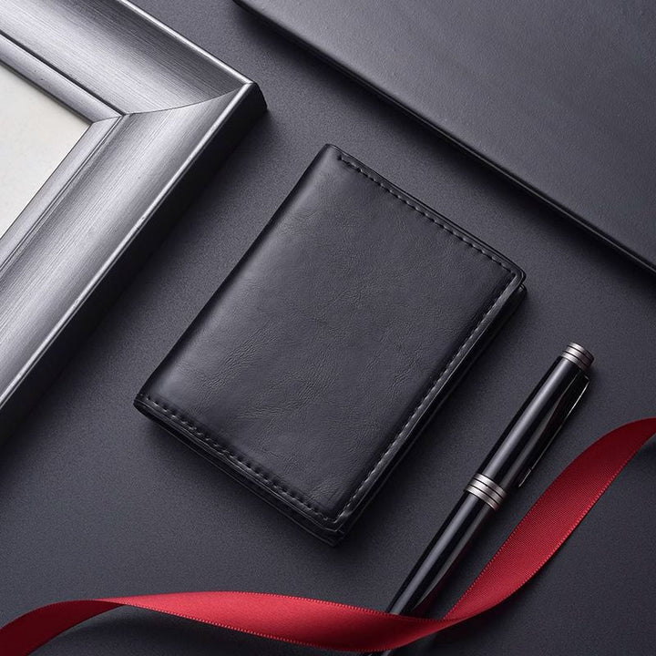 Premium Leather Business Card Holder Bowlift