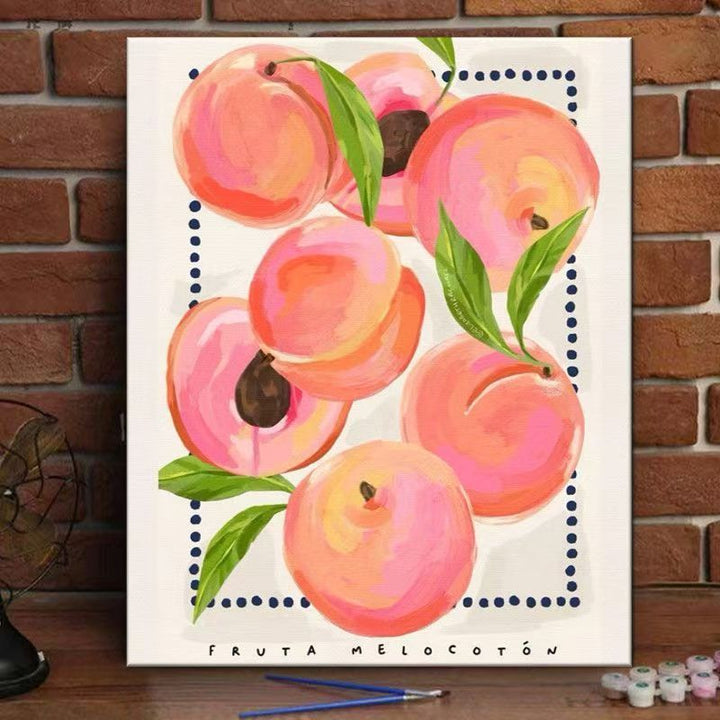 Peach Blossom Decorative Canvas Art Print Bowlift