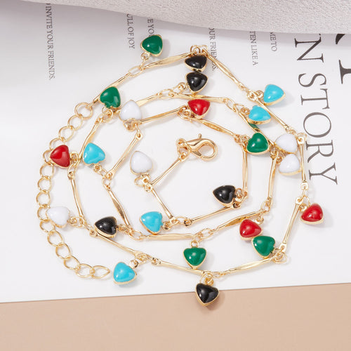 Heart Charm Statement Necklace Bowlift