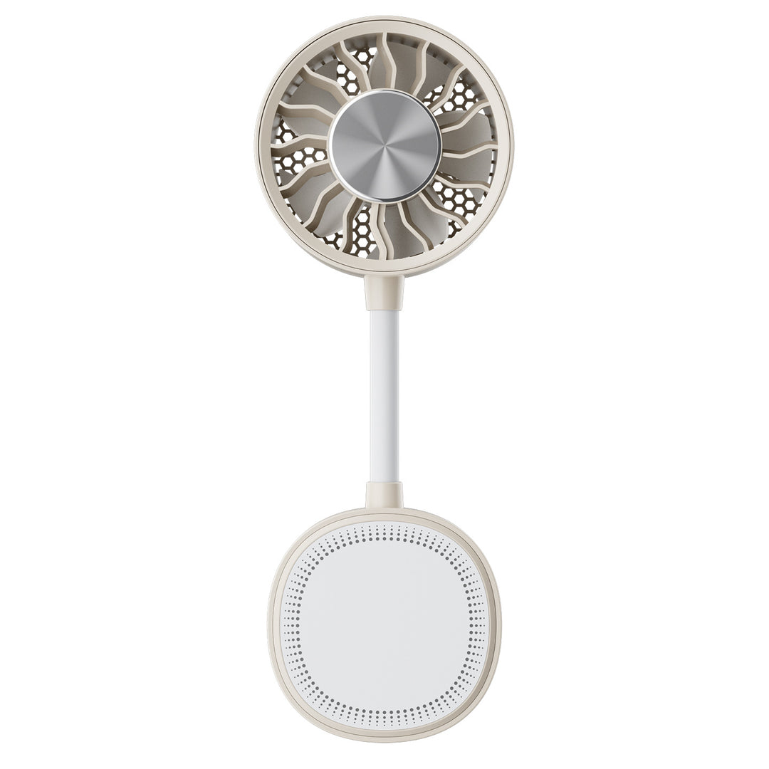 Ladies portable hand fan with flexible gooseneck Bowlift