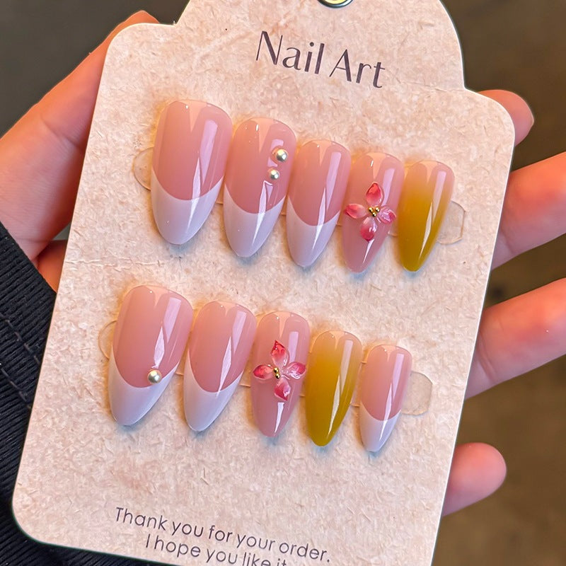 Elegant Press-On Nail Art Set Bowlift
