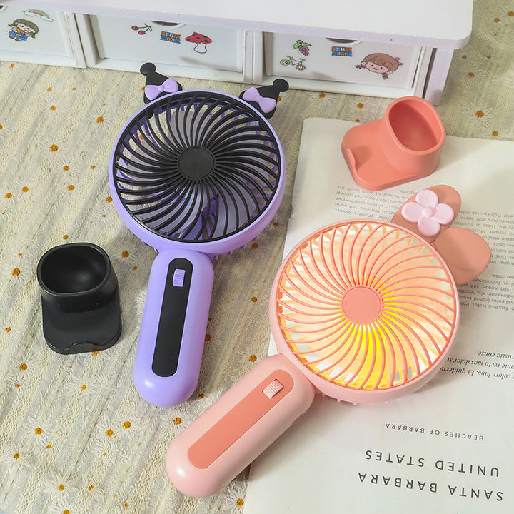 Women Portable USB Hand Fan with Cute Design Bowlift