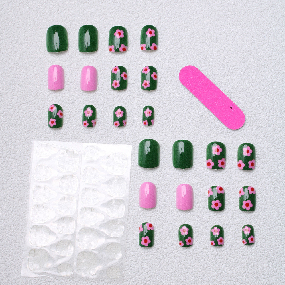Playful Floral Press-On Nails Bowlift