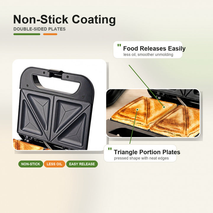 Multifunctional Non-Stick Sandwich Maker Bowlift