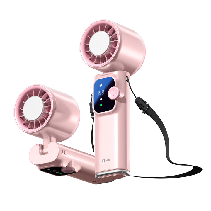 Dual-Head Rechargeable Personal Cooling Fan Bowlift