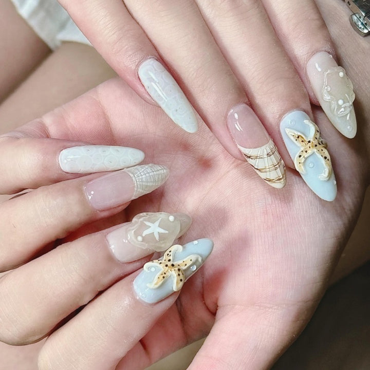 Animal-Inspired Press-On Nail Art Set Bowlift