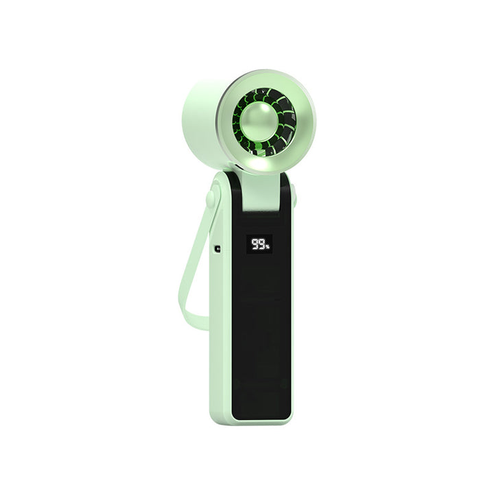 Unisex Portable Hand Fan with powerful battery display Bowlift