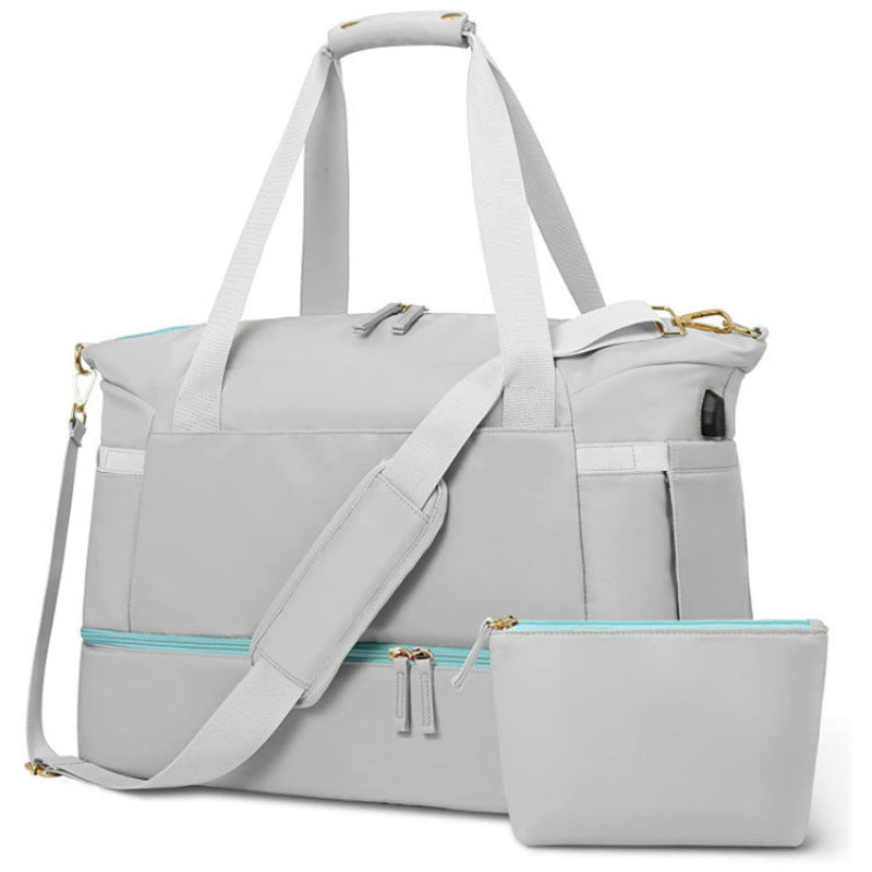 Multifunctional Tote Bag with Removable Cosmetic Bag Bowlift
