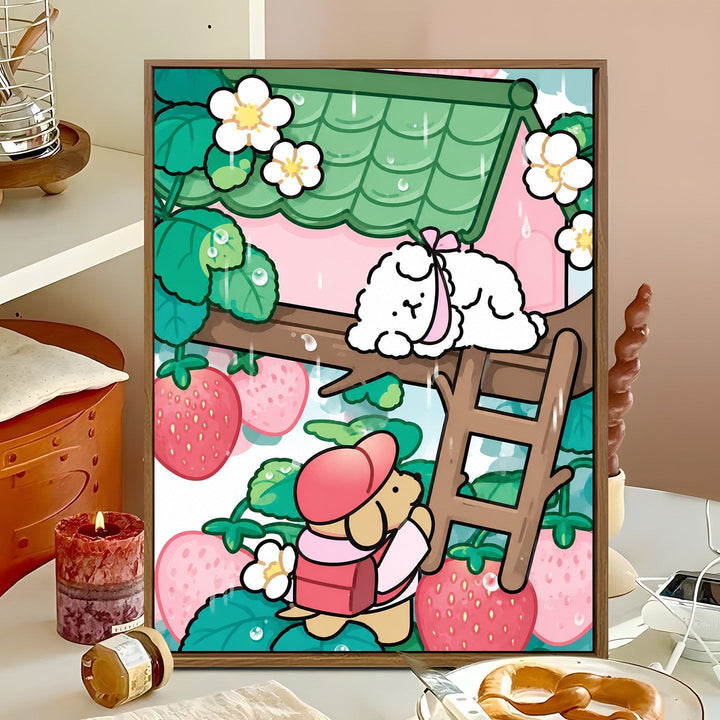 Cute Animal-Themed Swing Wall Art Bowlift