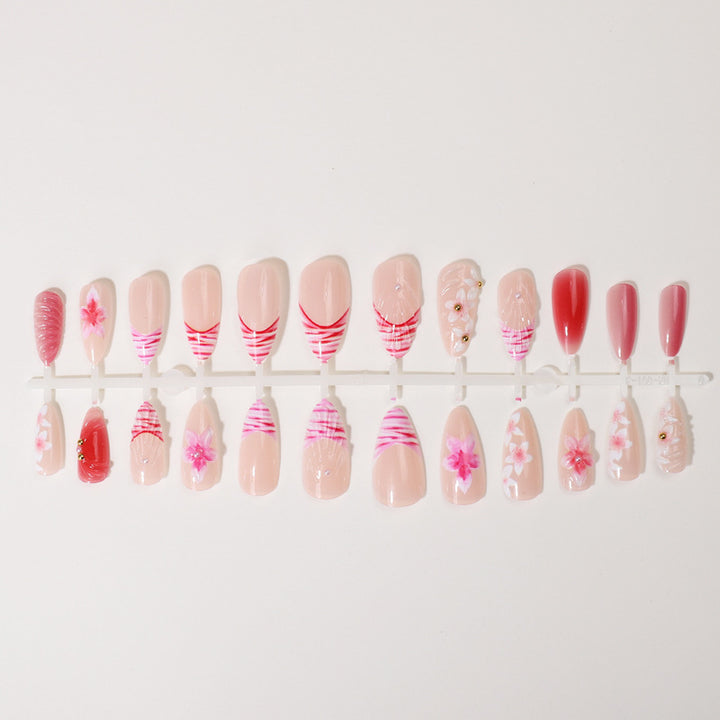 Floral Art Press-On Nail Tips Collection Bowlift