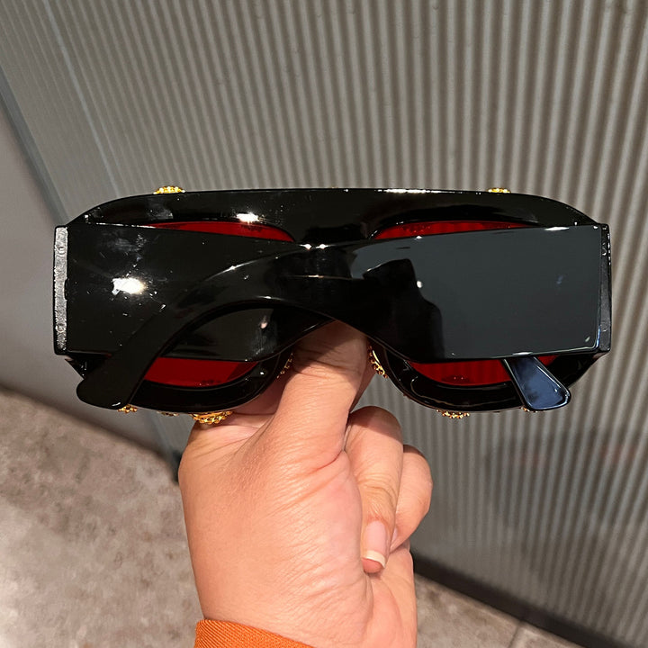Ladies Glamorous Sunglasses with Sparkling Crystal Frame Bowlift