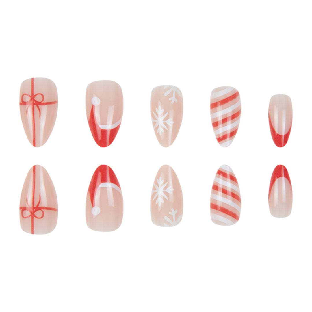 Festive Themed Stiletto Nail Art Set Bowlift