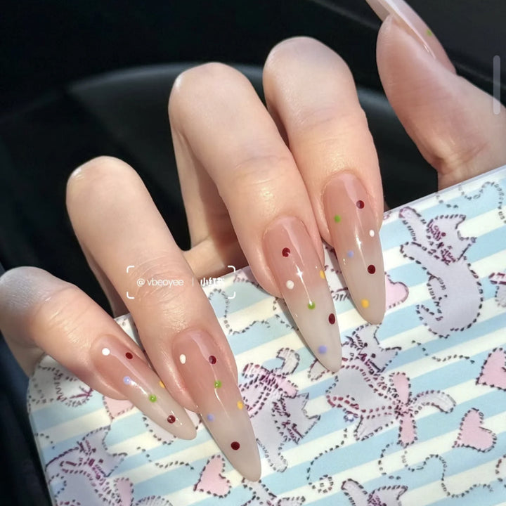 Artificial nails with elegant ombre look Bowlift