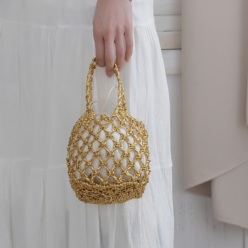 Net shopping bag with braided design Bowlift