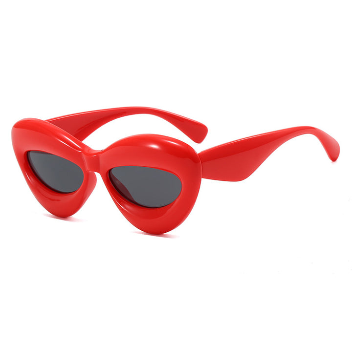Ladies Cat-Eye Sunglasses with Innovative Plastic Frame Bowlift