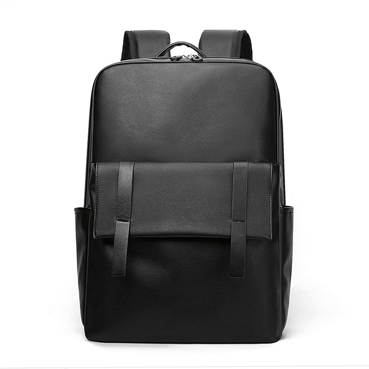 Sleek Premium Leather Laptop Backpack