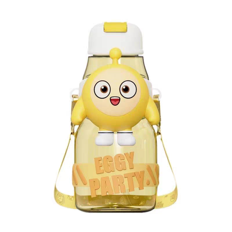 Women’s water bottle with interactive design and stylish character element Bowlift