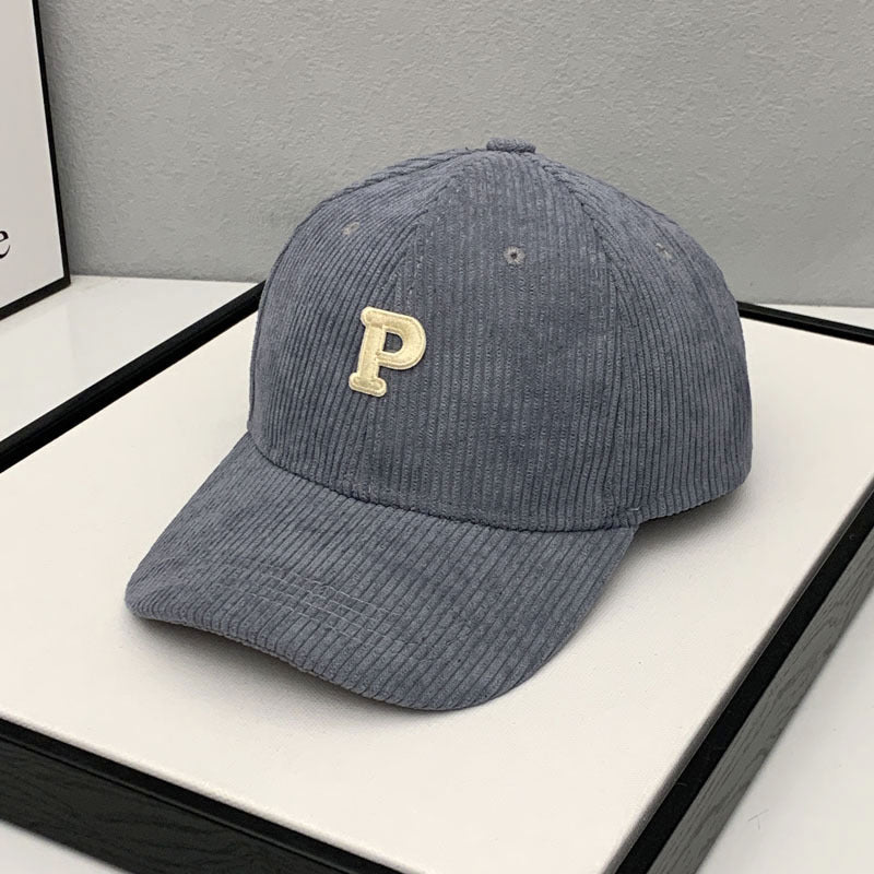 Women's Corduroy Adjustable Baseball Cap Bowlift