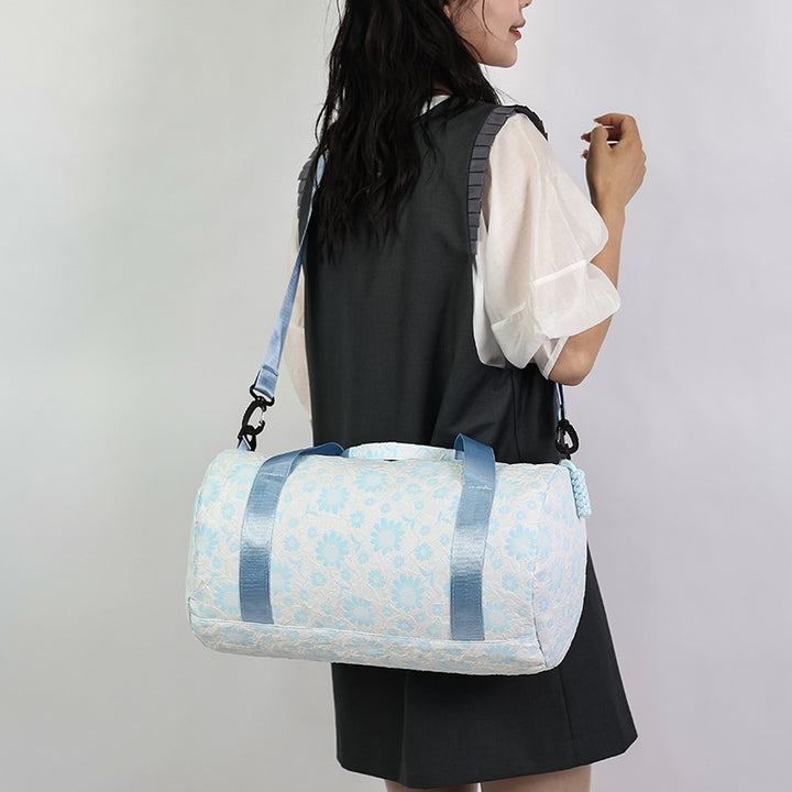 Floral Print Weekend Travel Duffle Bag Bowlift