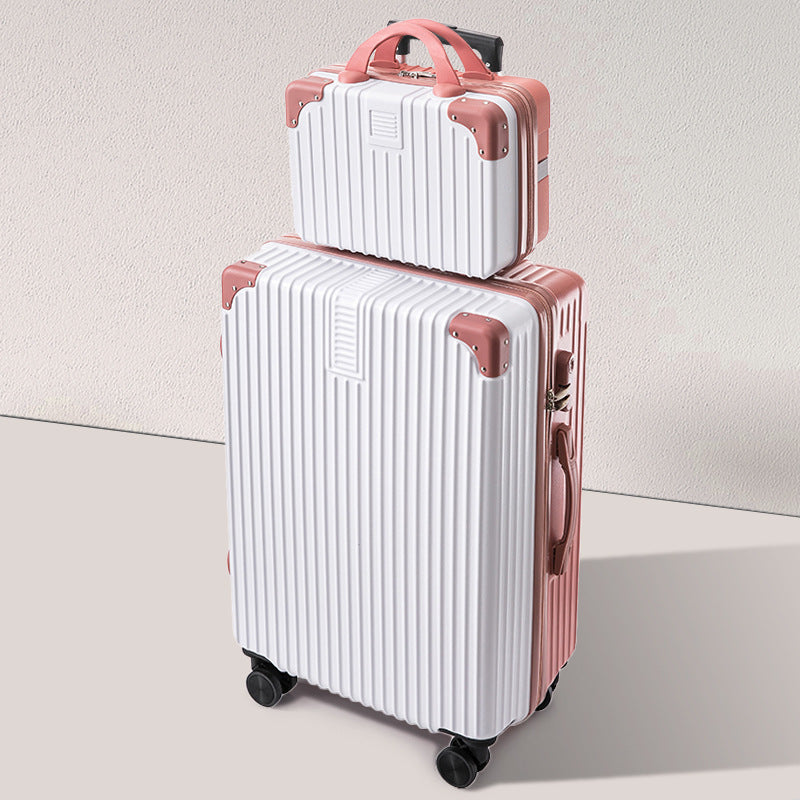 Unisex Textured Multi-Functional Hard-Shell Luggage Bowlift