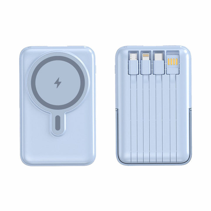 Portable Power Bank with Integrated Cable Compartment by Bowlift