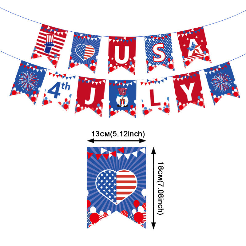 Unisex nan novelty patriotic party glasses assortment with themed foam toppers and mixed star and heart lens shapes Bowlift
