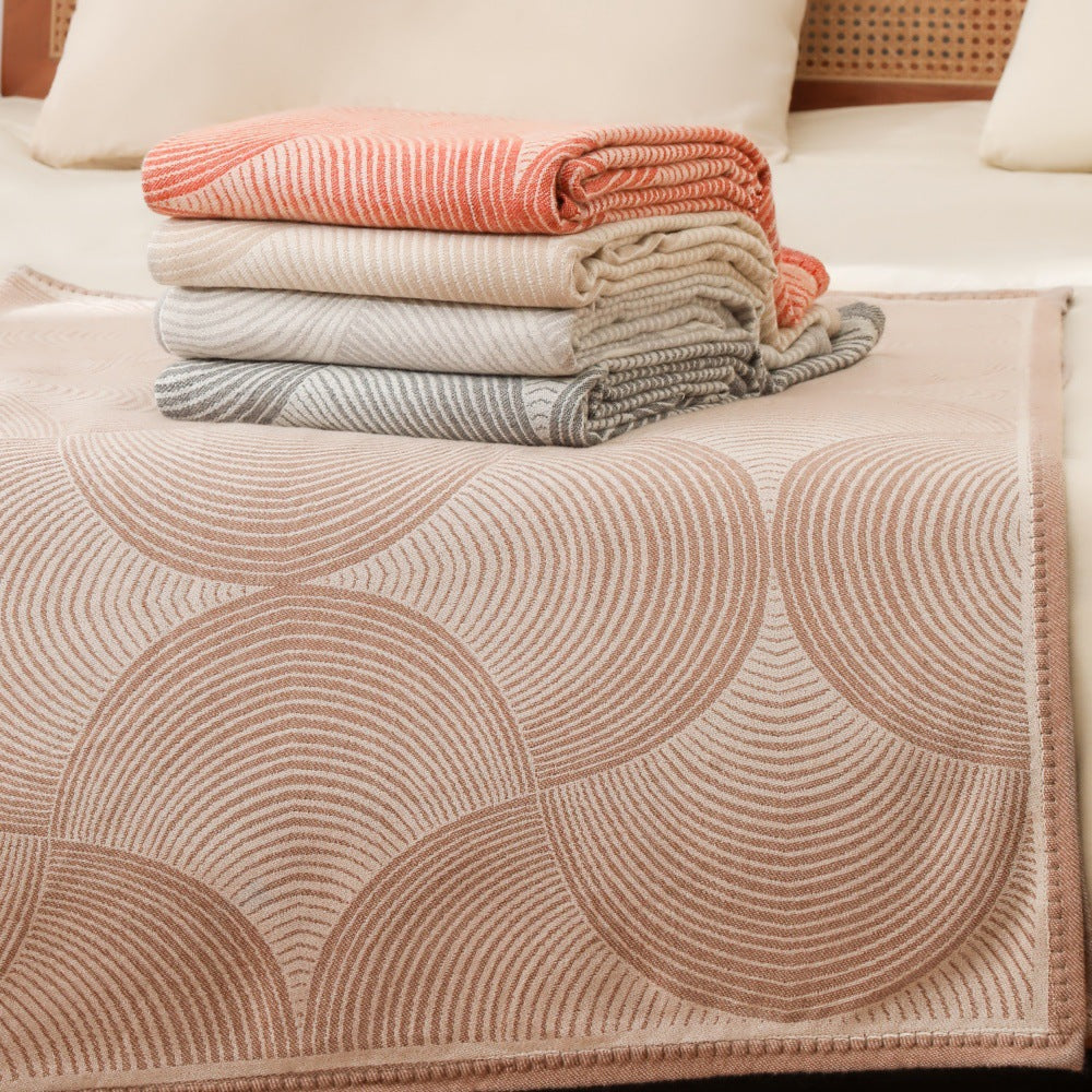 Women's exclusive and cozy knit blanket with geometric pattern Bowlift