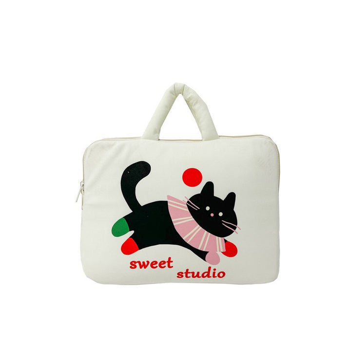 Laptop bag with creative cat pattern Bowlift
